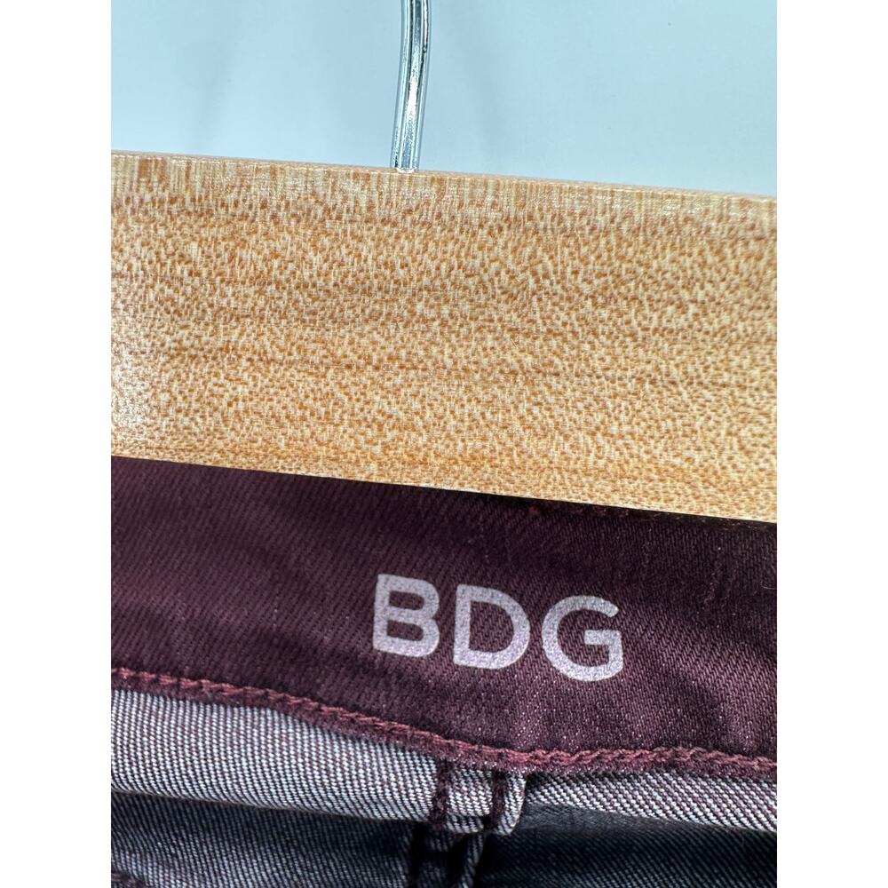 Urban Outfitters BDG Jeans Women 32 Burgundy Mid Rise Twig Ankle Denim - Picture 6 of 10